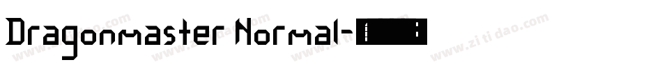 Dragonmaster Normal字体转换